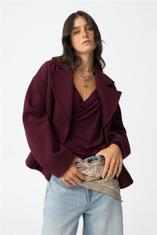 Women's Autumn Woolen Stylish Simple Versatile Double Coats