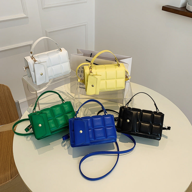 Women's Solid Color Horizontal Fashion Shopping Elegant Shoulder Bags