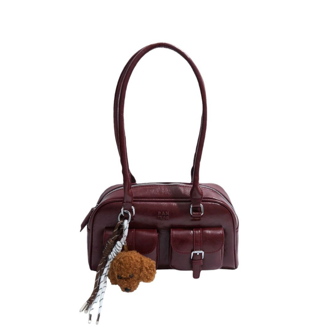 Women's Portable Bowling Fashion Korean Style Underarm Bags