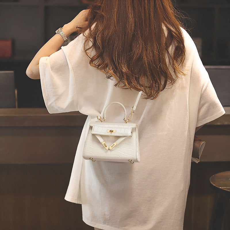Women's Light Luxury Minority Genuine Leather Crocodile Crossbody Bags