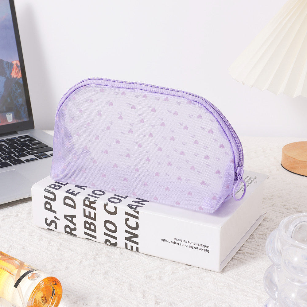 Portable Breathable Transparent International Storage Taro Cosmetic Bags