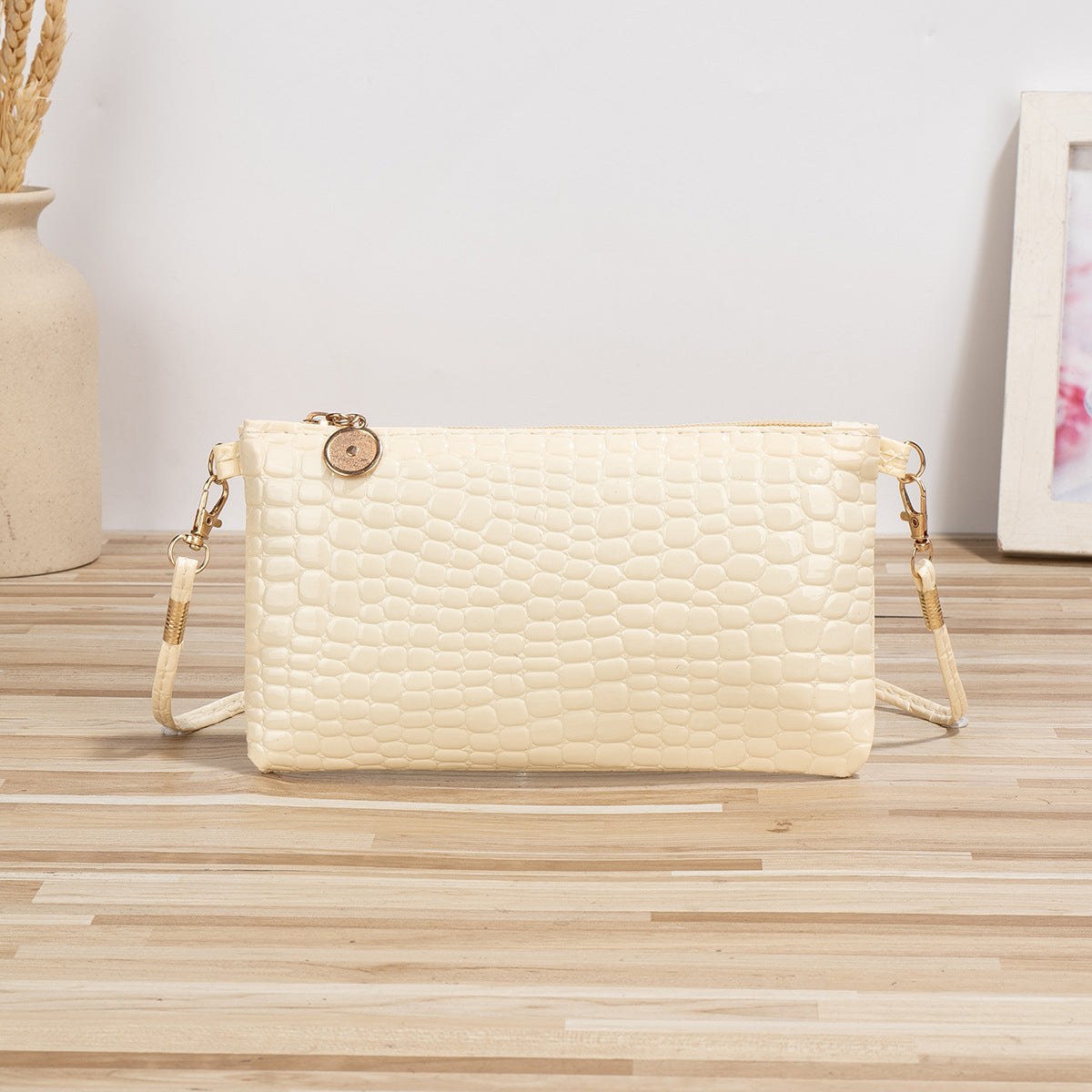 Crocodile Pattern Clutch Mini Female Mobile Crossbody Bags