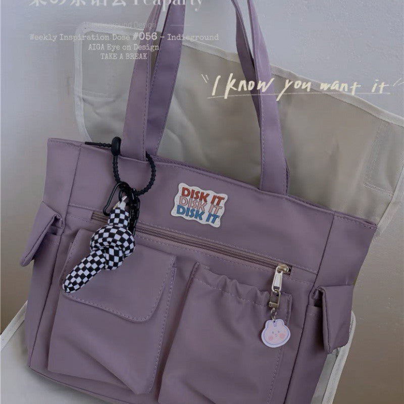 Large Capacity Female Summer Simple Versatile College Crossbody Bags