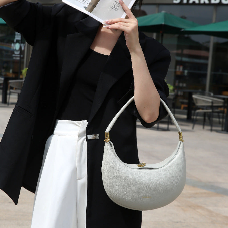 Medium Monthly Curved Designer Exquisite Hand Handbags