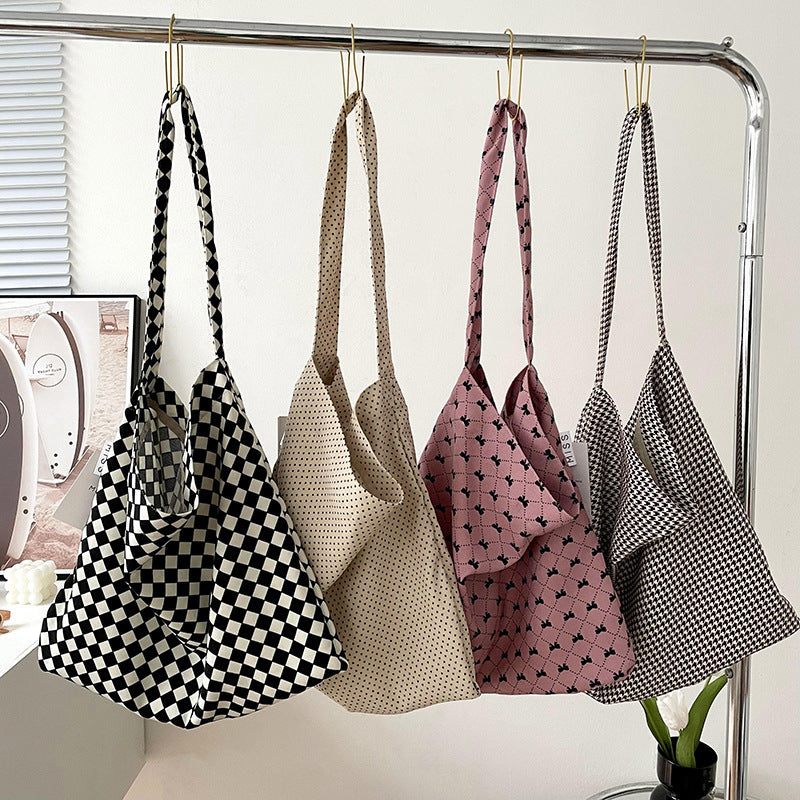 Women's Korean Style Versatile Large Capacity Shopping Shoulder Bags