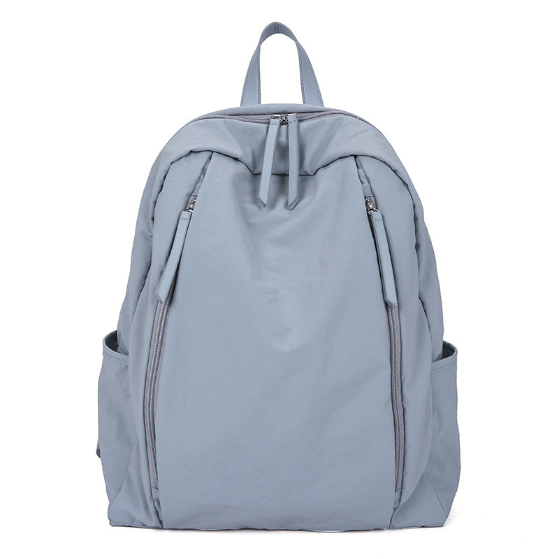 Nylon Solid Color Lightweight Literary Simplicity Backpacks