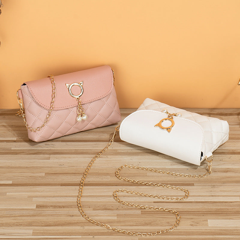Charming Glamorous Fashion Simple Pearl Embroidered Crossbody Bags