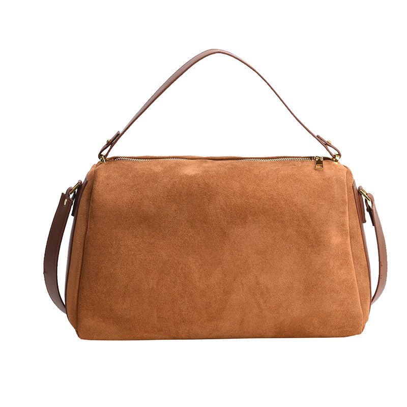 Women's Niche High-grade Suede Pillow Large Capacity Handbags