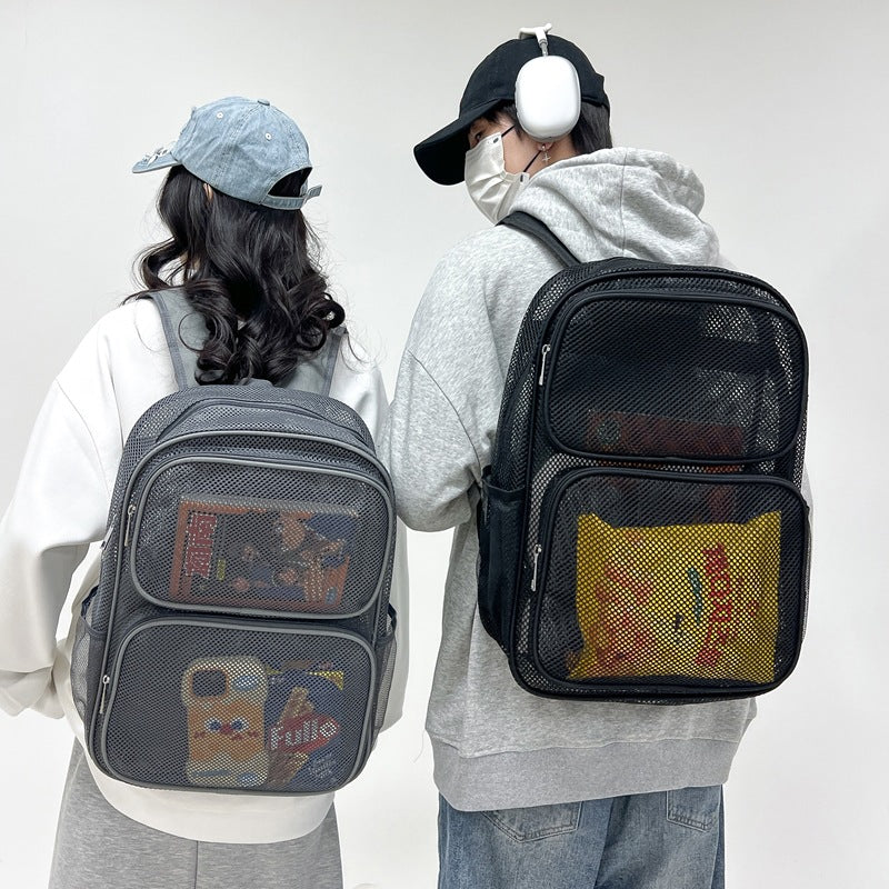 Slouchy Breathable Mesh Beach Swimming Fitness Backpacks