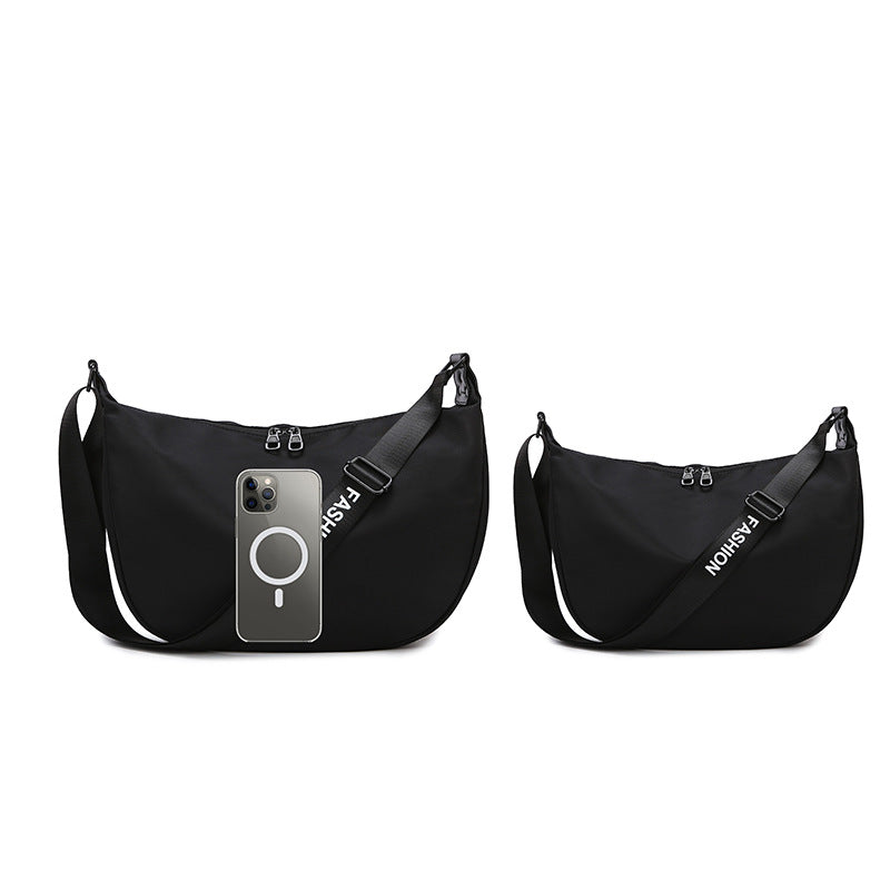 Source Simple Oxford Cloth Waterproof Selenodont Dumpling Crossbody Bags
