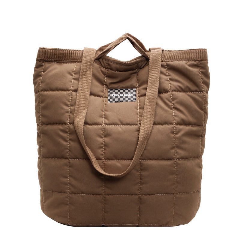 Women's Fashion Portable Large Capacity Winter Pleated Shoulder Bags
