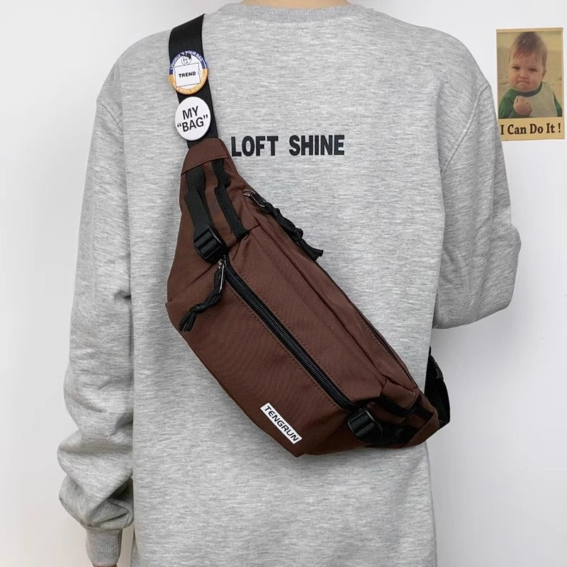 Male Female Trendy Sporty Simplicity Fashion Men's Waist Packs