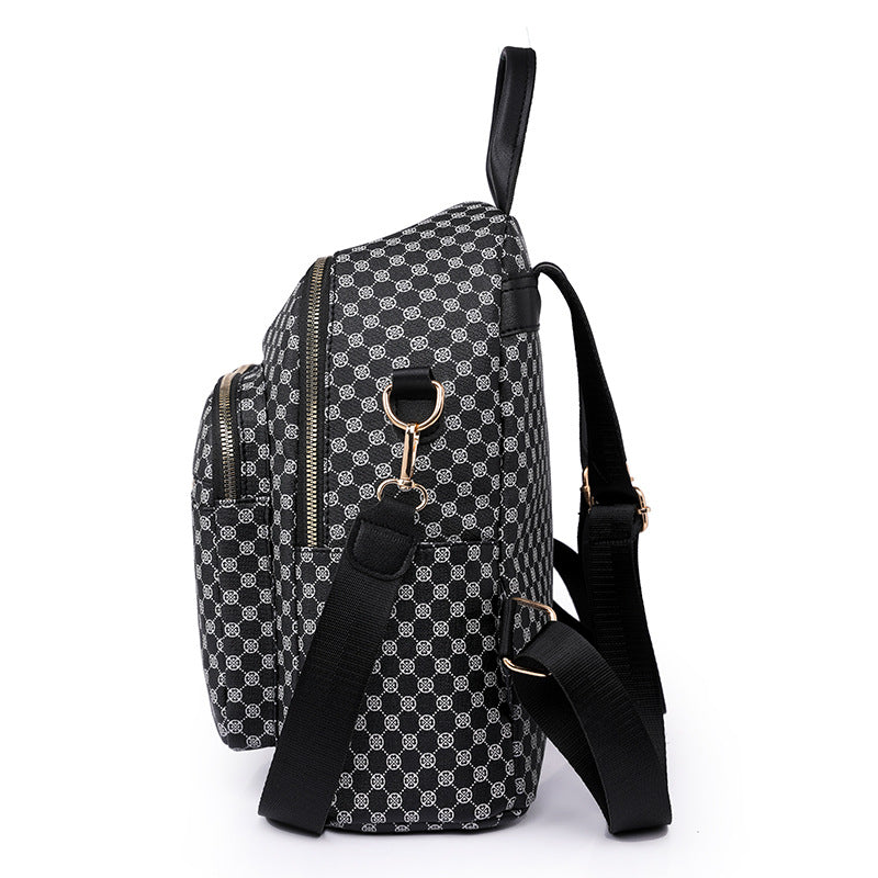 Women's Simple Fashion Large Capacity Printed Backpacks