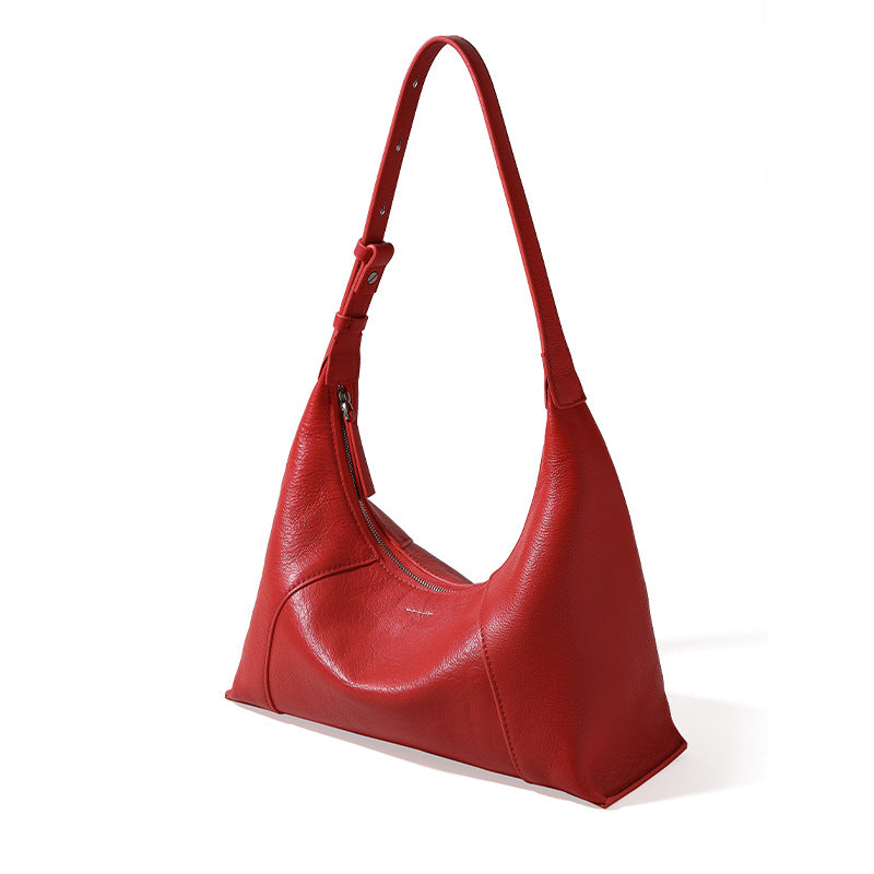Women's Fashion Genuine Leather High-grade Dumpling Armpit Bags