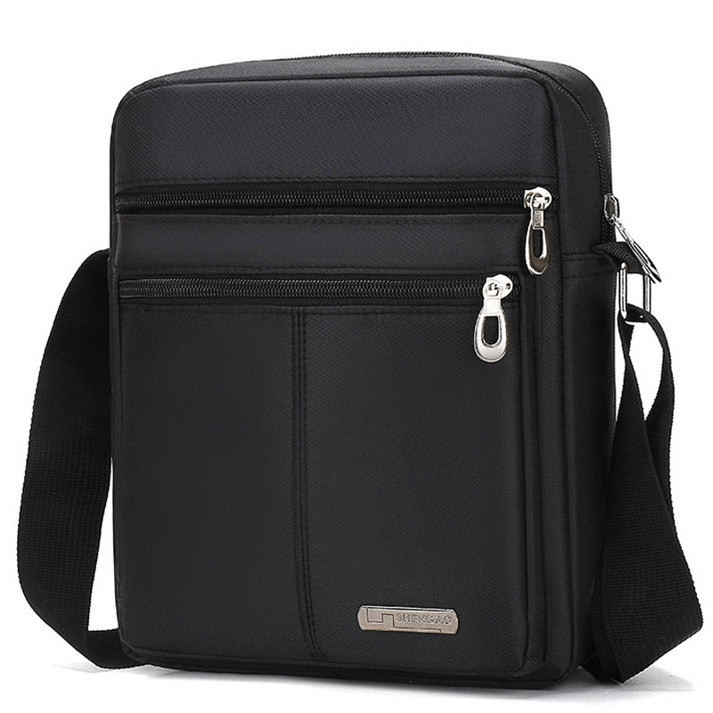Men's Simple Oxford Cloth Waterproof Solid Color Men's Shoulder Bags