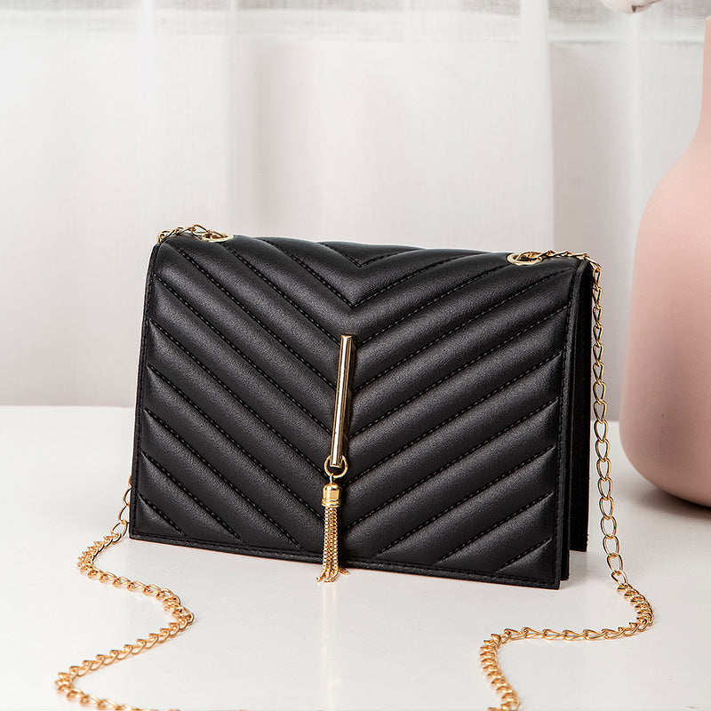 Women's Embroidered Simple Tassel Chain Cheap Crossbody Bags