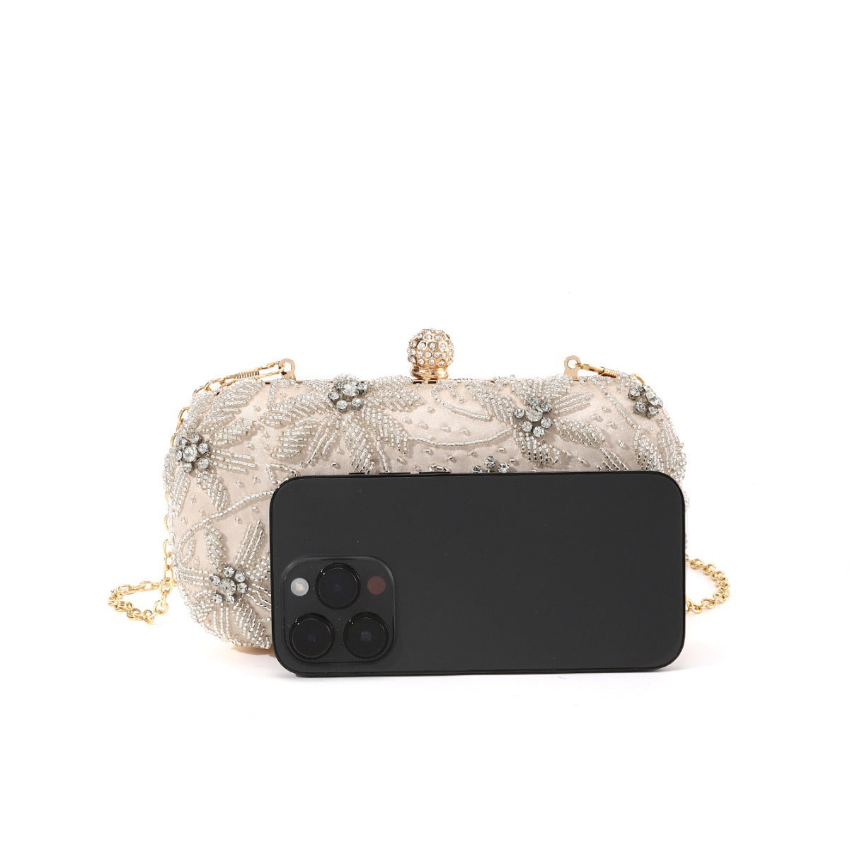 Women's Rhinestone Handmade Three-dimensional Embroidery Beaded Diamond Bridal Evening Bags