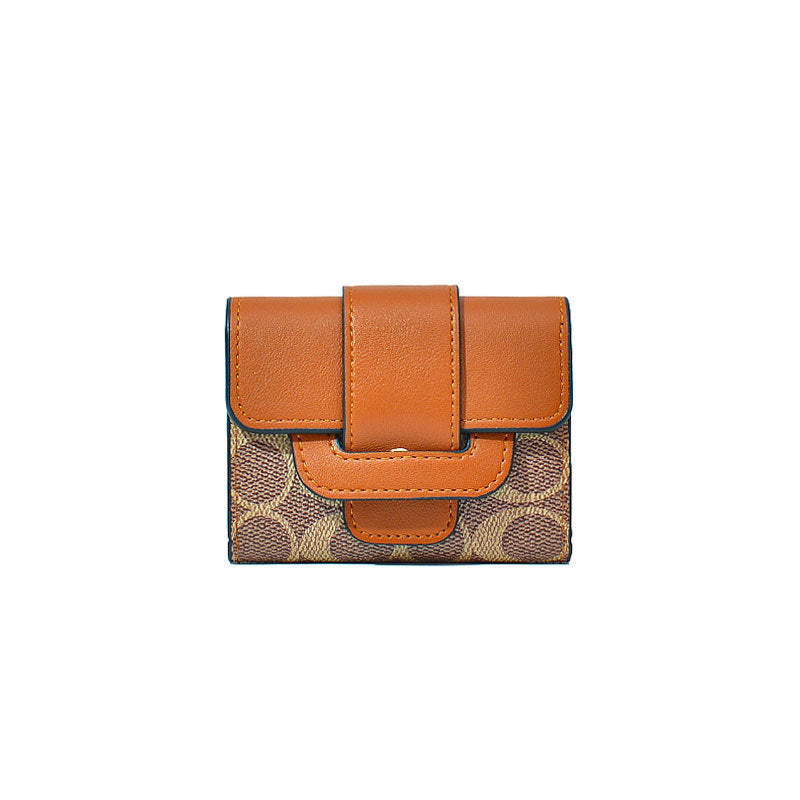 Women's Trendy Fashion Korean Zipper Expanding Card Holder
