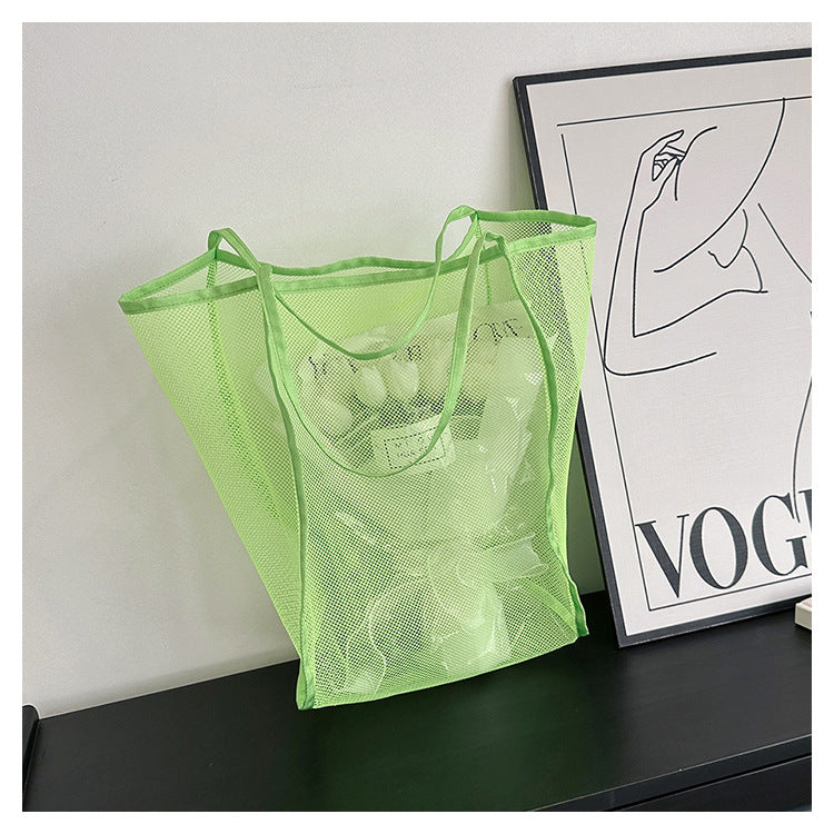 Shopping Voile Transparent Fashion Mesh Beach Bags