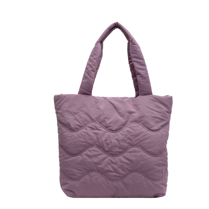 Soft Glutinous Cotton Female Commuter For Class Tote Bags