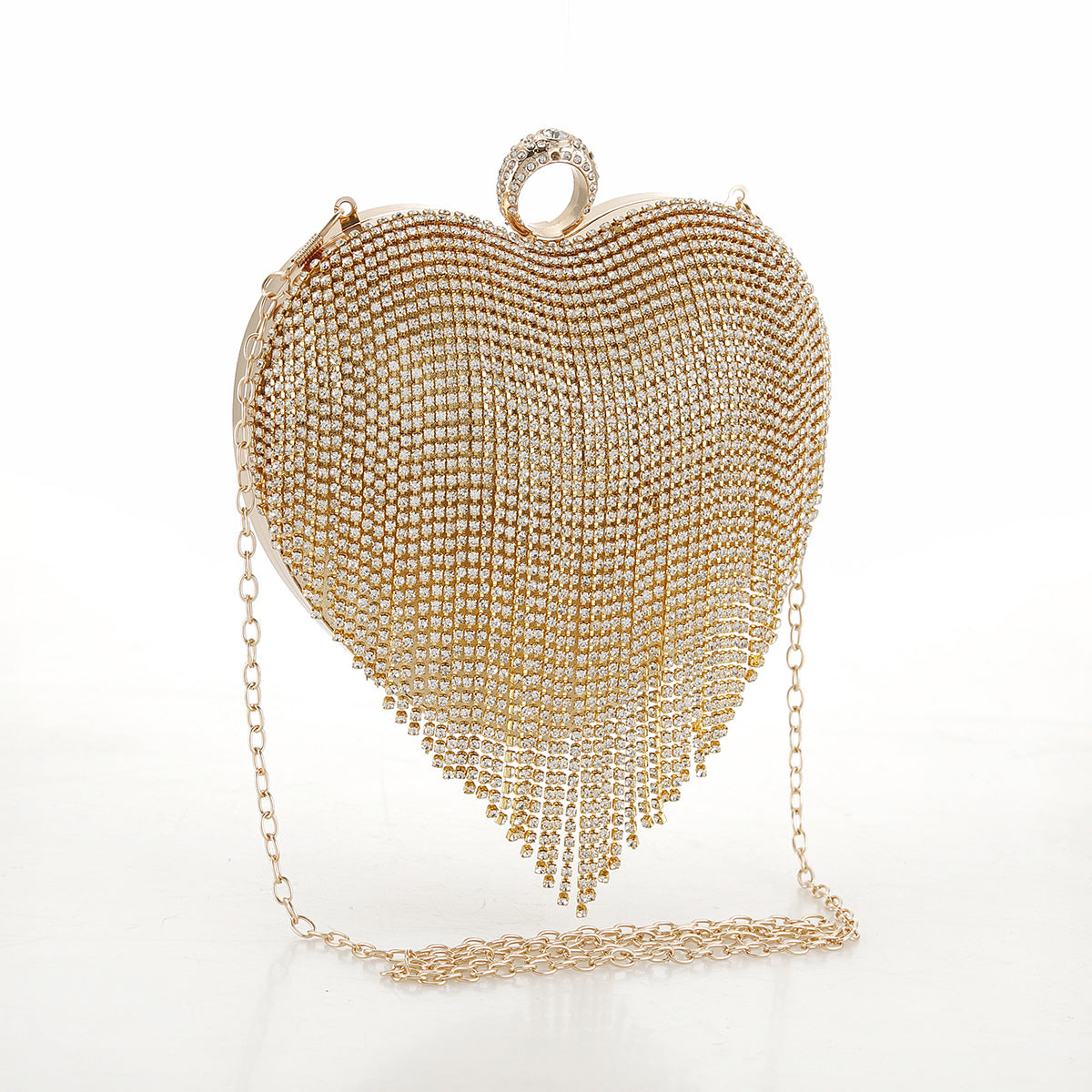 Women's Dinner Party With Brick Clutch Peach Evening Bags