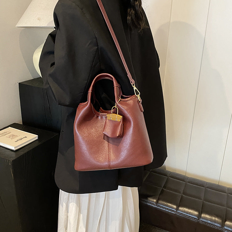 Women's Autumn Retro Fashion Minority Simple High-grade Tote Bags