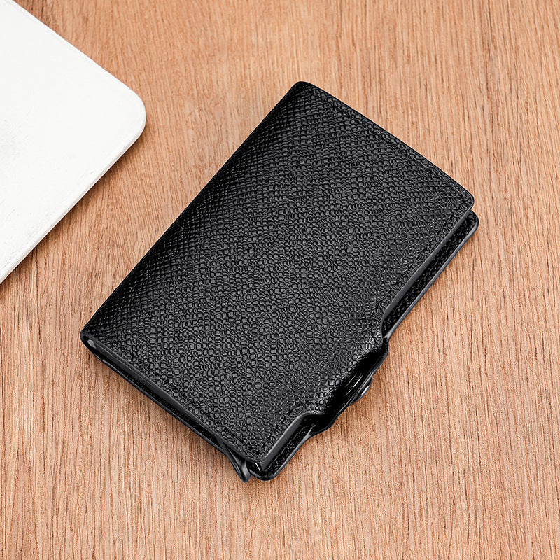 Automatic Pop-up Aluminum Box Metal Clamp Card Holder