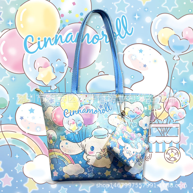 Women's Fashion Printed Tuition Large Capacity Commuter Shoulder Bags