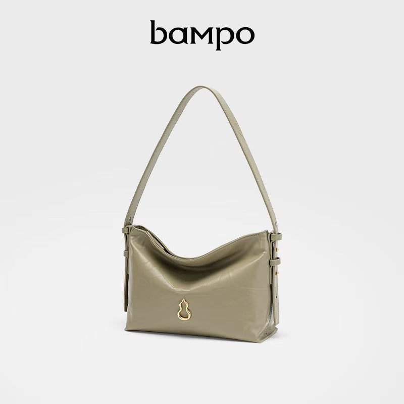 Women's Cotton Gourd Commuter Half Slope Armpit Bags