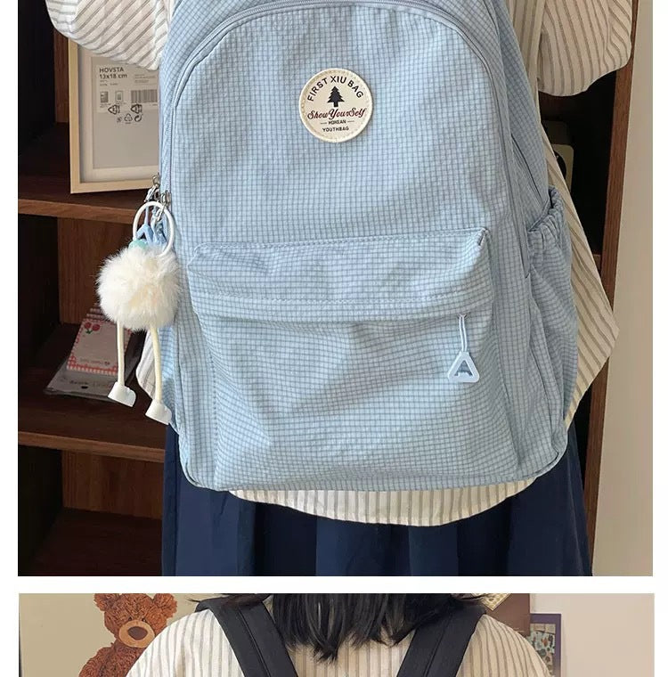 Capacity Simple Female Junior High Good-looking Male College Middle School Students' Schoolbags