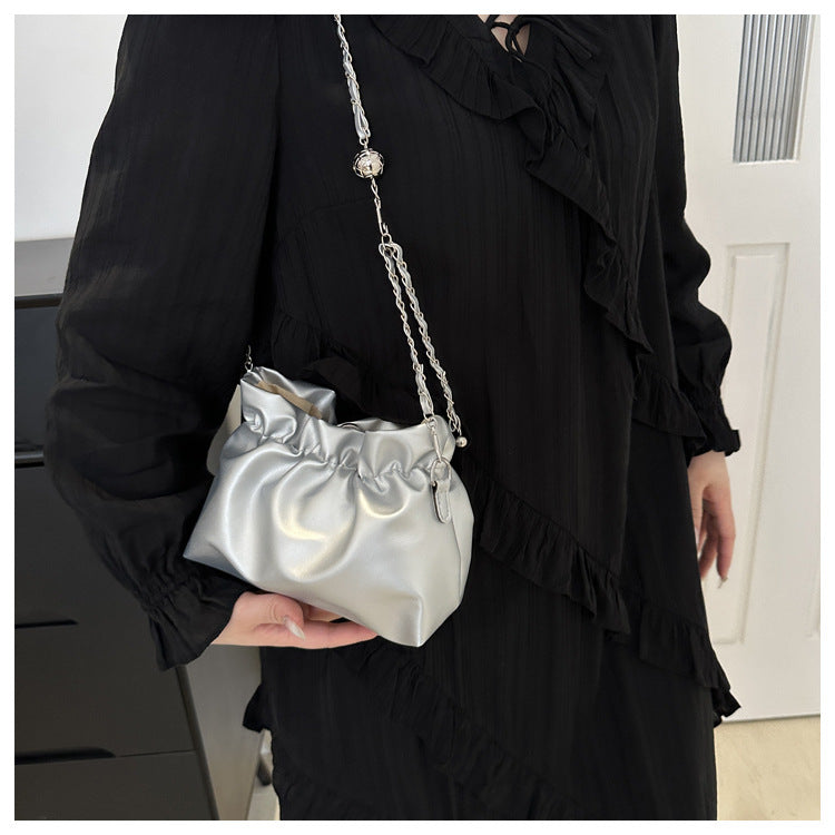 Women's Chain Pleated Niche High Quality Trendy Crossbody Bags