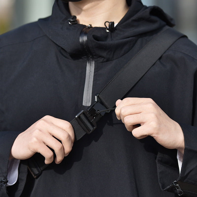 Men's Motorcycle Trendy Cool Multifunctional Lightweight Waterproof Men's Messenger Bags