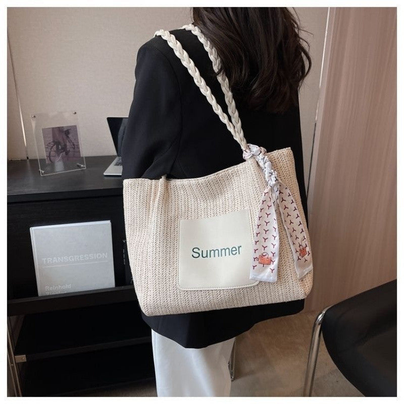 Women's Classy Unique Fashionable Woven Winter Shoulder Bags