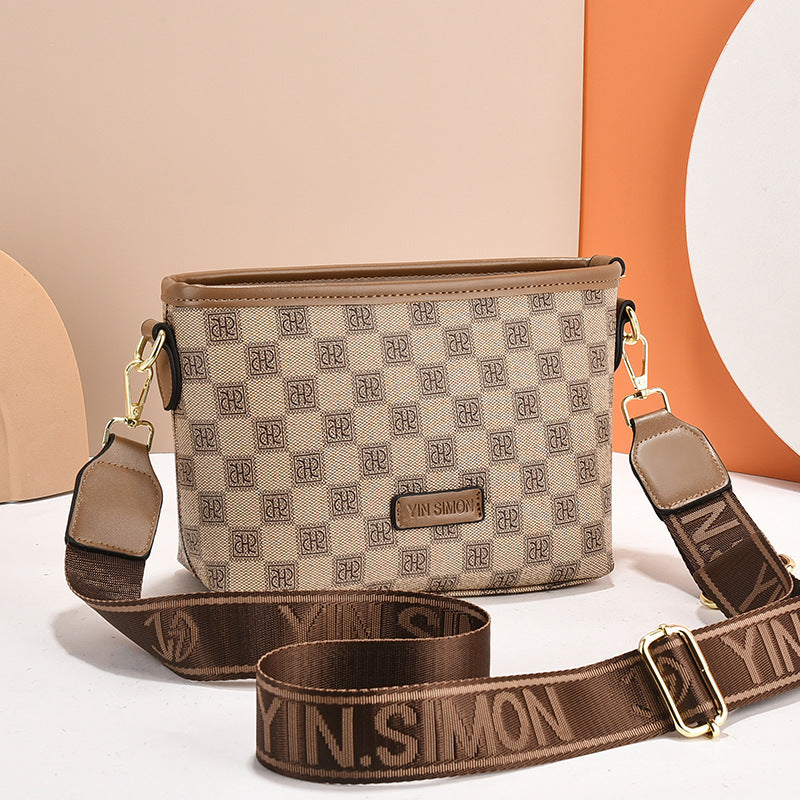 Women's High-grade Fashion Chessboard Plaid Dumpling Tide Crossbody Bags