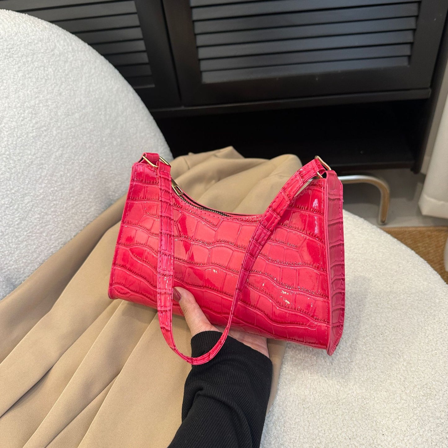Women's Korean Style Summer Trendy Stone Pattern Bags