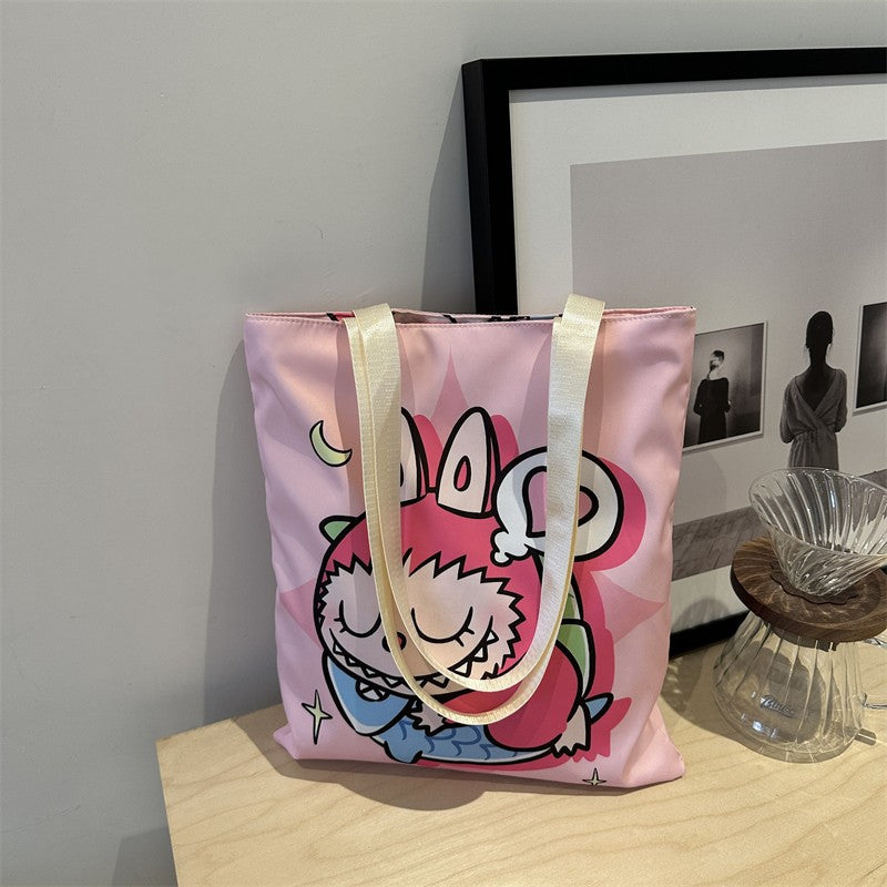 Classy Elegant Beautiful Cartoon Canvas Shopping Shoulder Bags