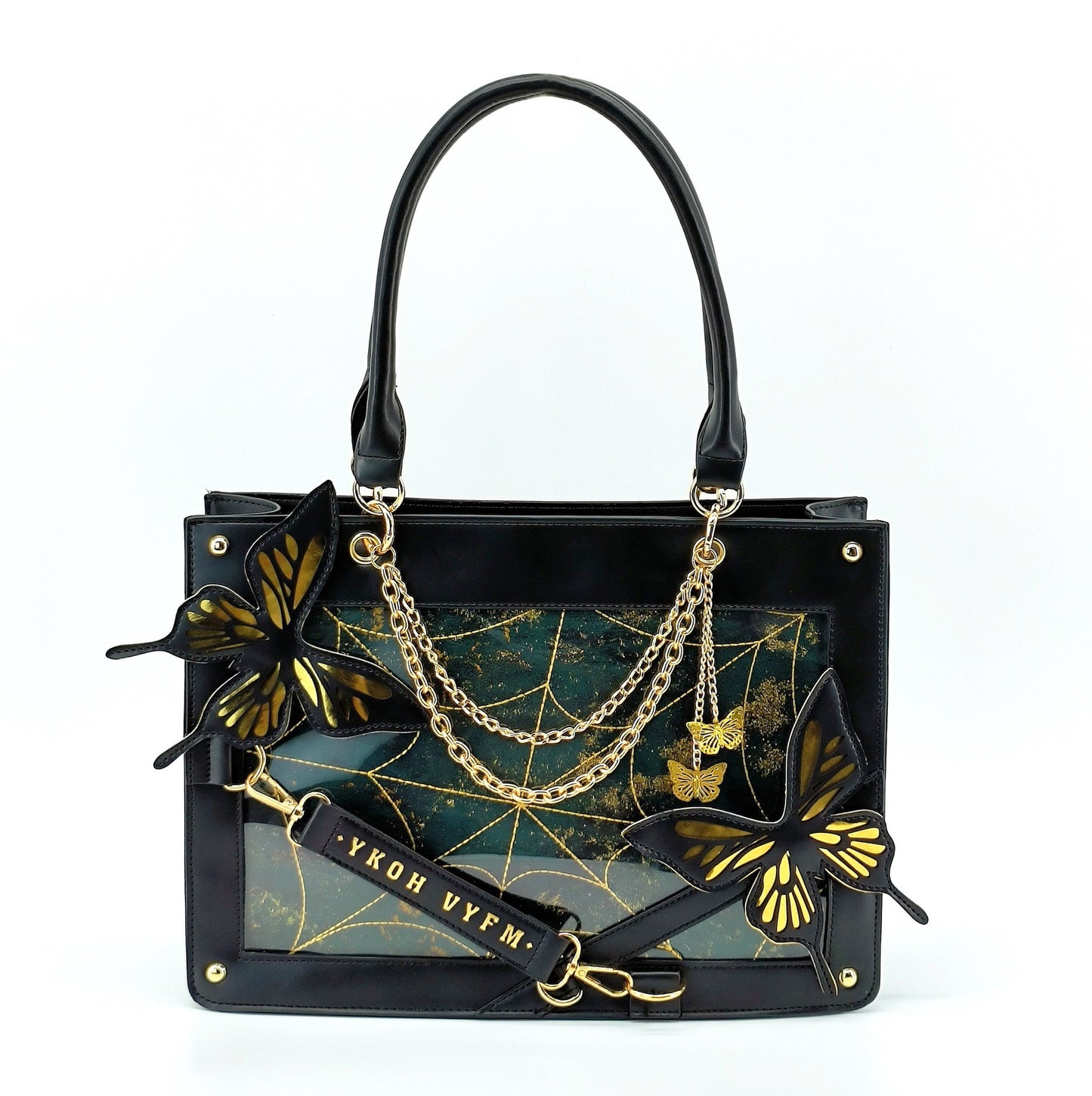 Women's Labyrinth Butterfly Cartoon Dark Goth Style Tote Bags
