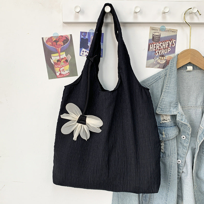 Women's Canvas Thin Fresh Fairy Style Large Shoulder Bags