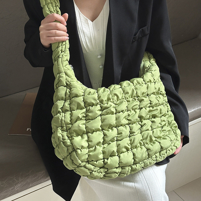 Women's Pleated Cloud Niche Down Clothes Bubble Crossbody Bags