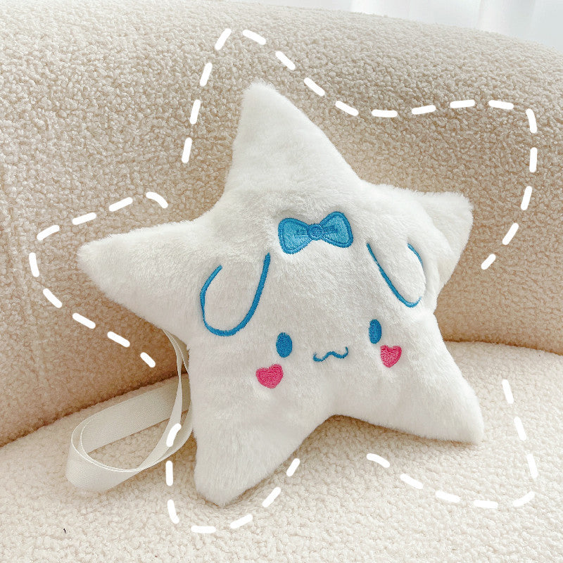 Cute Pentagram Plush Female Soft Clow Backpacks
