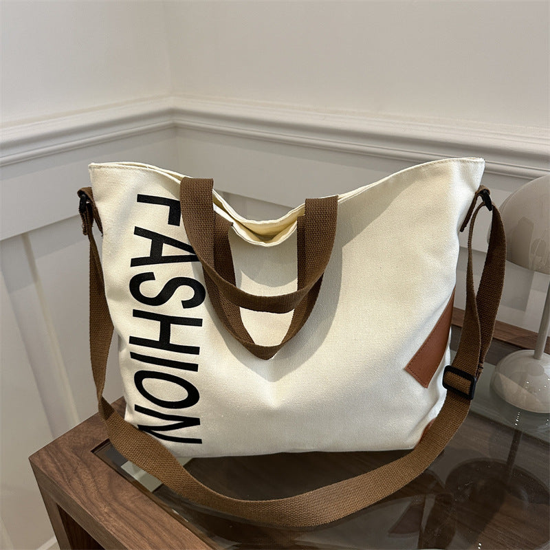 Women's Style Large Capacity Canvas Commuter Hand-held Crossbody Bags