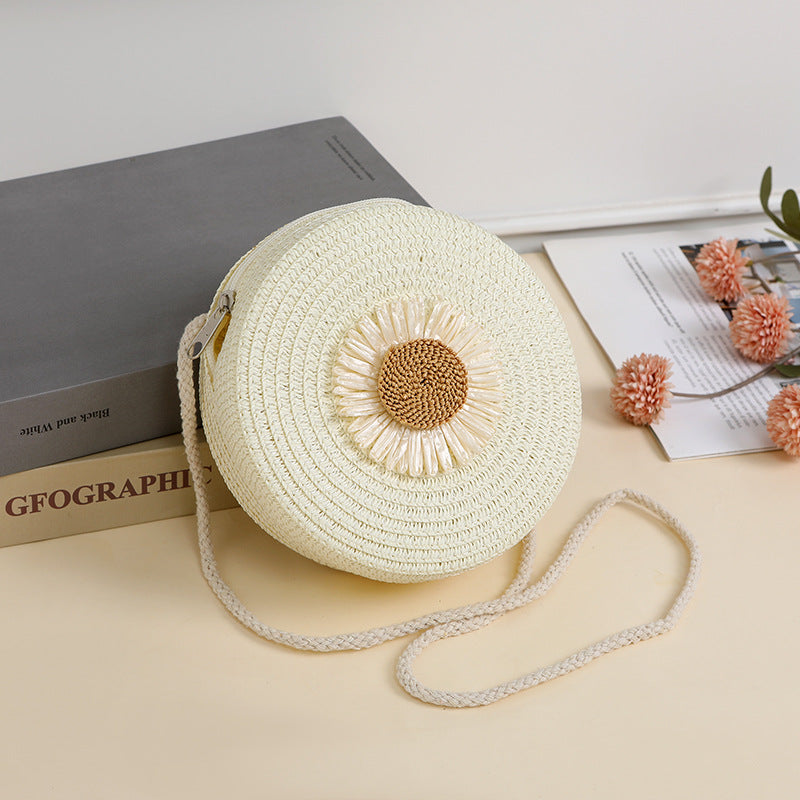 Raffia Woven Mobile Female Summer Beach Crossbody Bags
