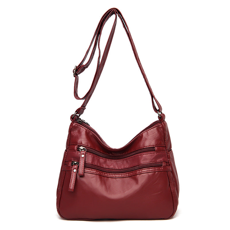 Women's Elegant Stylish Slouchy Simple Mom Crossbody Bags