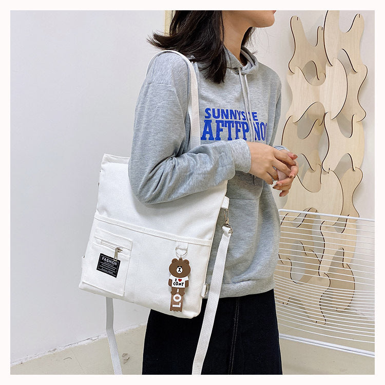 Women's Fashion Glamorous Canvas Tutorial Artistic Shoulder Bags