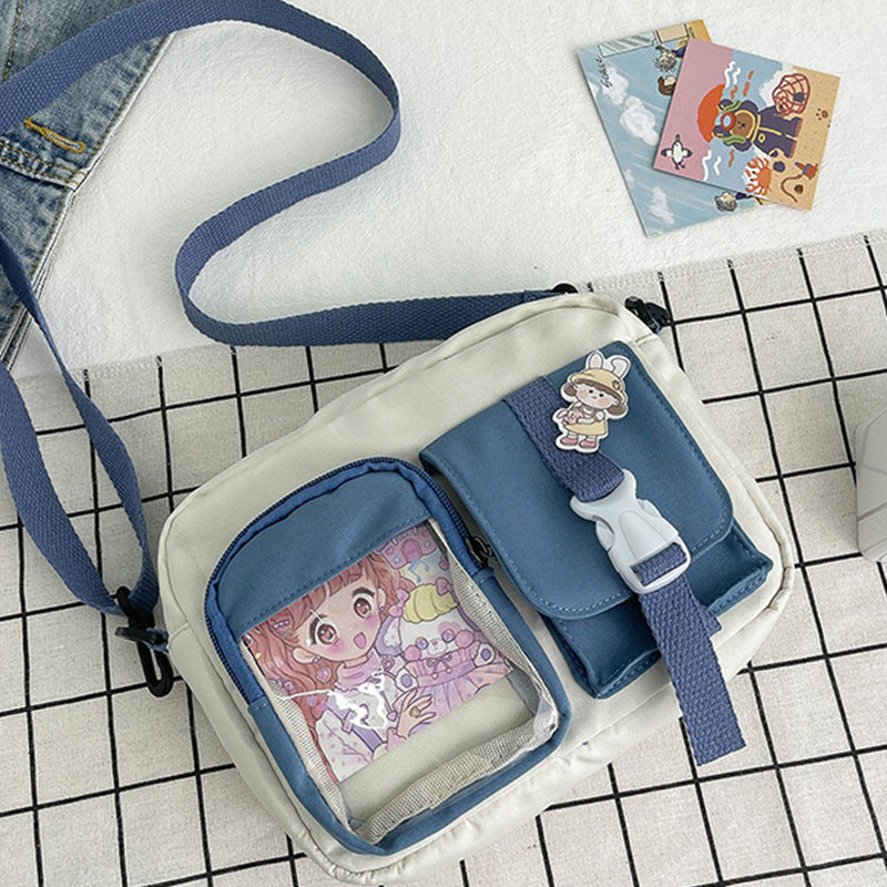 Women's Korean Vintage Style Cute Gentle Transparent Crossbody Bags