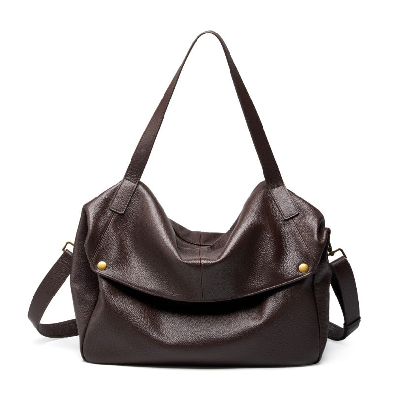 Women's Leather Surface Large Capacity Totes Soft Crossbody Bags