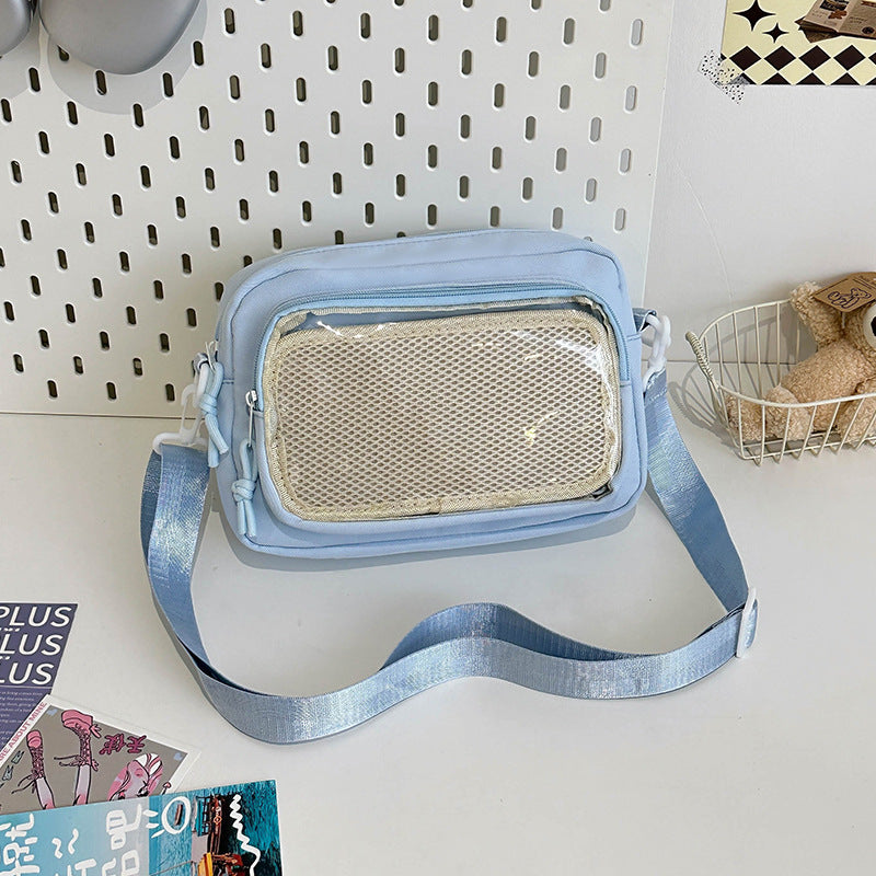 Style Two-dimensional Fresh Doll Cartoon Trendy Crossbody Bags