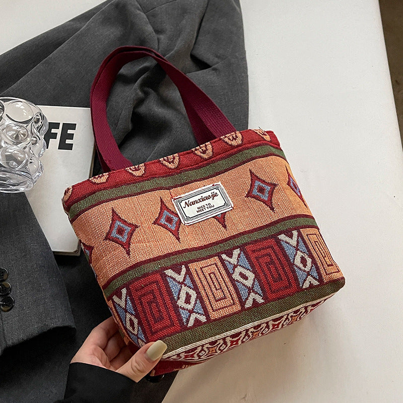 Women's Large Capacity Canvas Retro Easy Matching Shoulder Bags