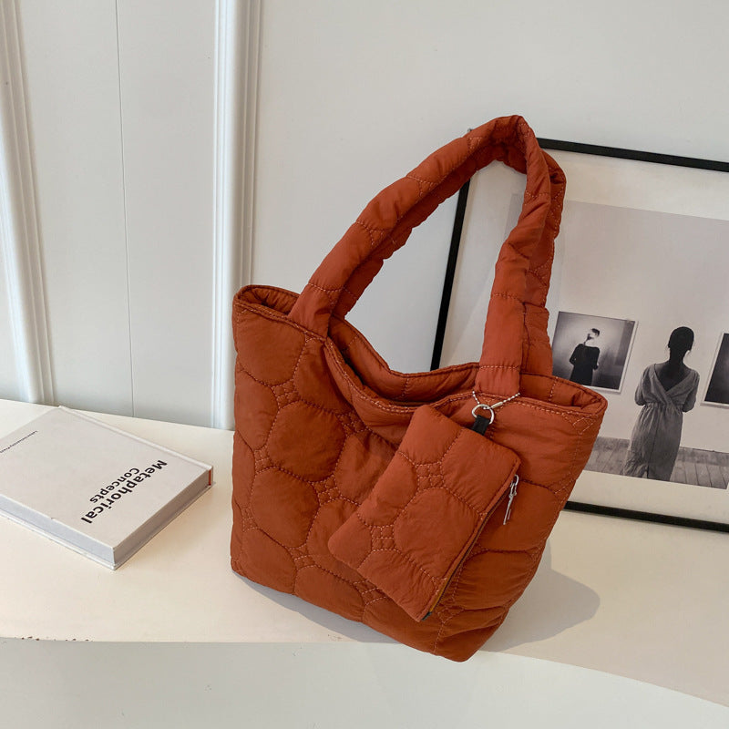 Women's Large Capacity Korean Down Coat Simple Shoulder Bags