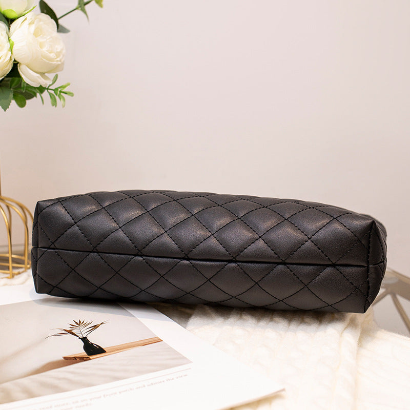 Women's Niche Diamond Quilted Big Chain High-grade Shoulder Bags